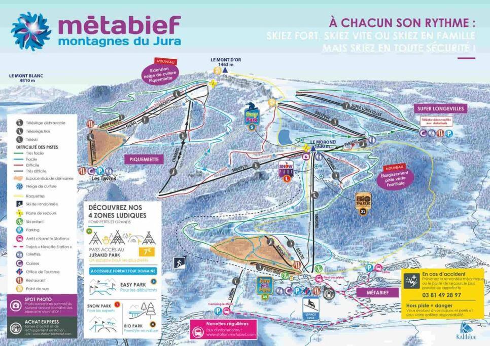 Detente Au Coeur De La Station Métabief Exterior foto